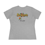 Women's Cotton Tee - Sargasso Flowered Print