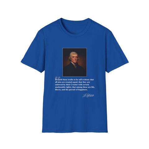 We Hold These Truths-Thomas Jefferson, Men's Lightweight Fashion Tee