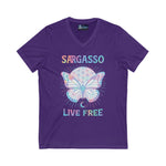 V-Neck Tee - Sargasso Butterfly Design