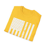 Distressed Flag, Men's Lightweight Fashion Tee
