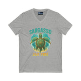 V-Neck Tee - Sargasso Turtle Print