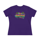 Cotton Tee - Sargasso Tropical Print Women's T-Shirt