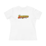Women's Cotton Tee - Sargasso Flowered Print