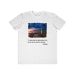 If A Man Know's Not What Harbor He Seeks, Men's Lightweight Fashion Tee