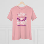 Within The Covers Of The Bible Are The Answers For All The Problems Men Face, Women's Premium Tee