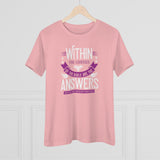 Within The Covers Of The Bible Are The Answers For All The Problems Men Face, Women's Premium Tee