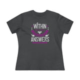 Within The Covers Of The Bible Are The Answers For All The Problems Men Face, Women's Premium Tee