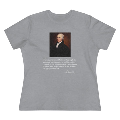 When A Government Betrays The People, Women's Premium Tee