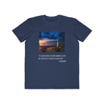 If A Man Know's Not What Harbor He Seeks, Men's Lightweight Fashion Tee