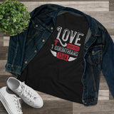 Love Never Fails, Women's Premium Tee