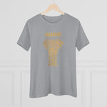 Gold Holistic Elephant, Women's Premium Tee