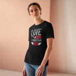 Love Never Fails, Women's Premium Tee