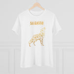 Gold Holistic Wolf, Women's Premium Tee