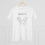 Silver Holistic Butterfly, Women's Premium Tee