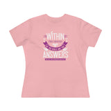 Within The Covers Of The Bible Are The Answers For All The Problems Men Face, Women's Premium Tee
