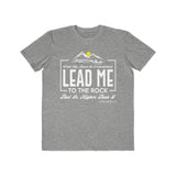 Lead Me To The Rock, Men's Lightweight Fashion Tee