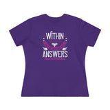 Within The Covers Of The Bible Are The Answers For All The Problems Men Face, Women's Premium Tee