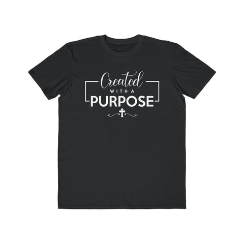Created With A Purpose, Men's Lightweight Fashion Tee