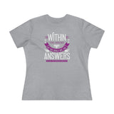 Within The Covers Of The Bible Are The Answers For All The Problems Men Face, Women's Premium Tee
