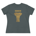 Gold Holistic Elephant, Women's Premium Tee
