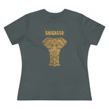 Gold Holistic Elephant, Women's Premium Tee