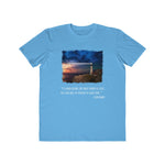 If A Man Know's Not What Harbor He Seeks, Men's Lightweight Fashion Tee