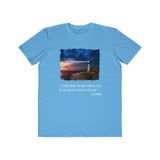 If A Man Know's Not What Harbor He Seeks, Men's Lightweight Fashion Tee