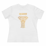 Gold Holistic Elephant, Women's Premium Tee