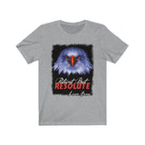PATIENT  BUT RESOLUTE, Unisex Jersey Short Sleeve T-Shirt