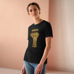 Gold Holistic Elephant, Women's Premium Tee