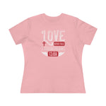 Love Never Fails, Women's Premium Tee