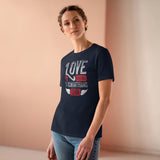 Love Never Fails, Women's Premium Tee