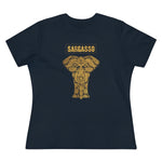 Gold Holistic Elephant, Women's Premium Tee